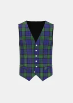 Scottish Rugby Union Tartan Waistcoat Front