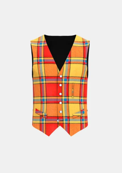 Scrimgeour Tartan Waistcoat Front