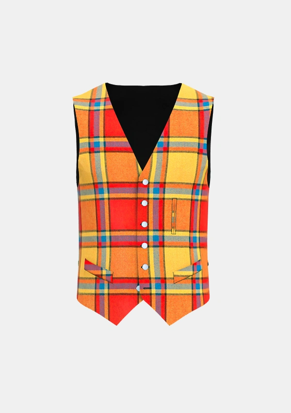 Scrimgeour Tartan Waistcoat Front Scrimgeour Tartan Waistcoat Front