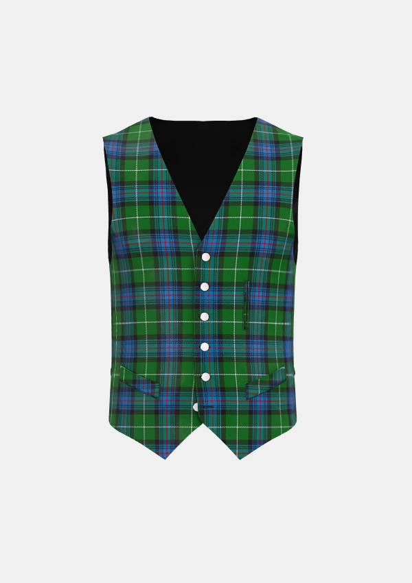 Semple Tartan Waistcoat Front Semple Tartan Waistcoat Front
