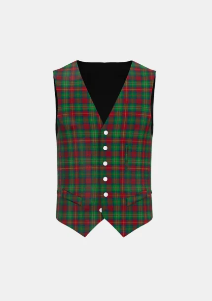 Shearer Tartan Waistcoat Front