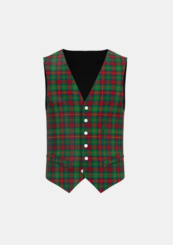 Shearer Tartan Waistcoat Front Shearer Tartan Waistcoat Front