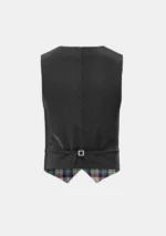 Shield Purple Tartan Waistcoat Back