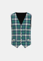 Sound Dot Tartan Waistcoat Front
