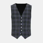 Spirit of Shetland Tartan Waistcoat Front