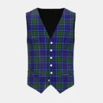 St Lawrence Tartan Waistcoat Front