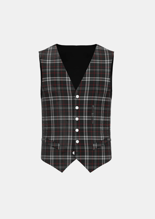 St Mirren Tartan Waistcoat Front St Mirren Tartan Waistcoat Front