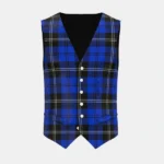 Swan Tartan Waistcoat Front