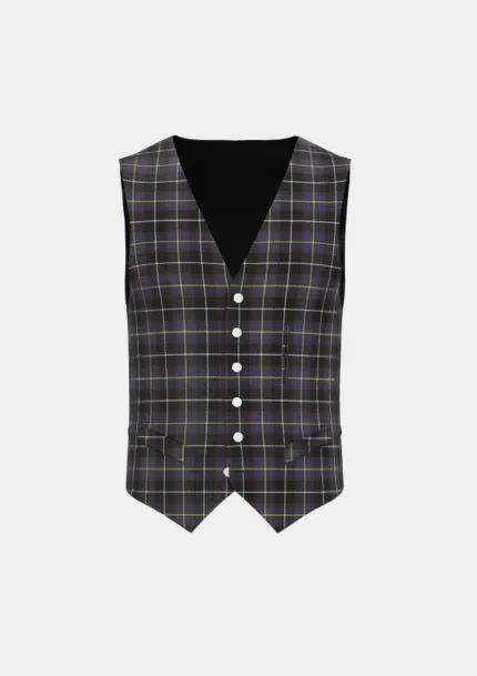 Teylu Coleman Tartan Waistcoat Front