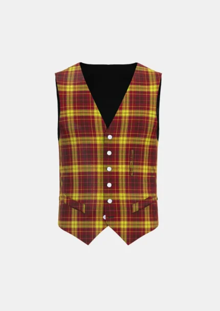 Thom Calum Tartan Waistcoat Front