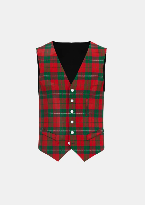 Thomas of Wales Tartan Waistcoat Front Thomas of Wales Tartan Waistcoat Front