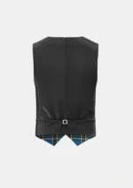 Thomson Dress Blue Tartan Waistcoat Back