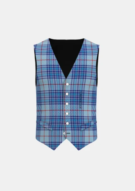 Thorburn Tartan Waistcoat Front