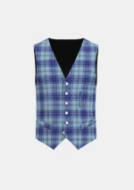 Traynor Tartan Waistcoat Front