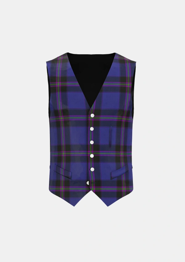 Ulster Scots Tartan Waistcoat Front Ulster Scots Tartan Waistcoat Front