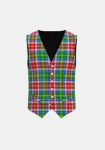 Veitch Tartan Waistcoat Front