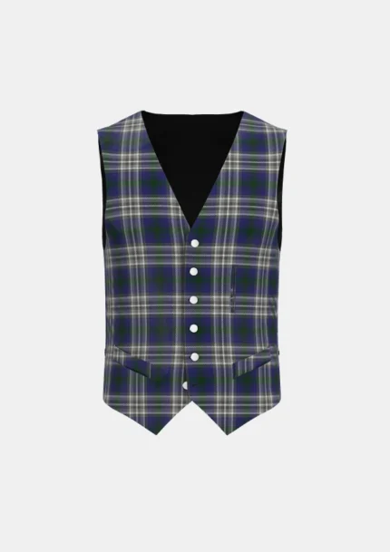 Viking Heritage Tartan Waistcoat Front