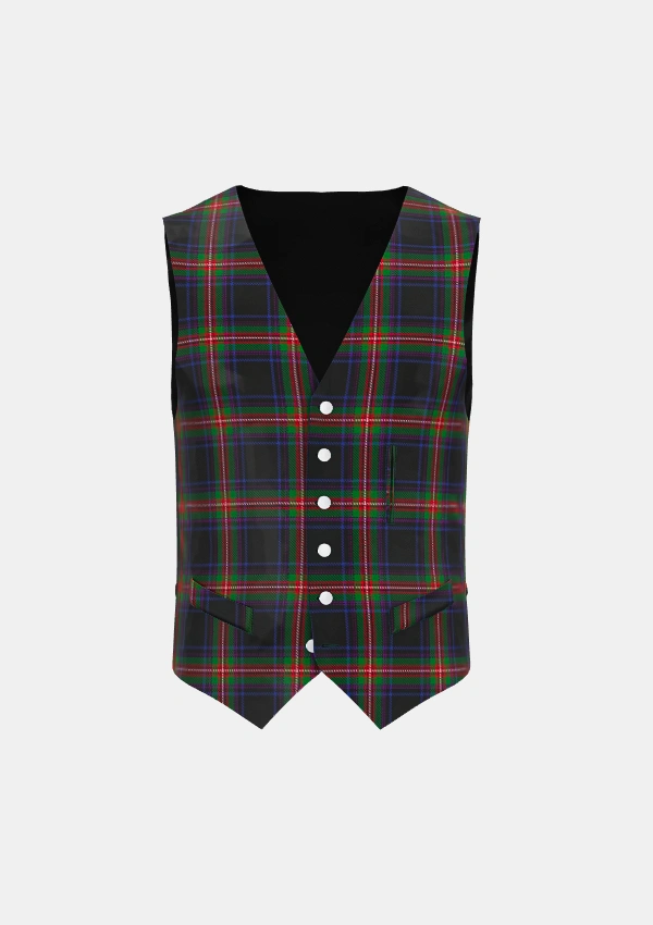 Watt Tartan Waistcoat Front Watt Tartan Waistcoat Front