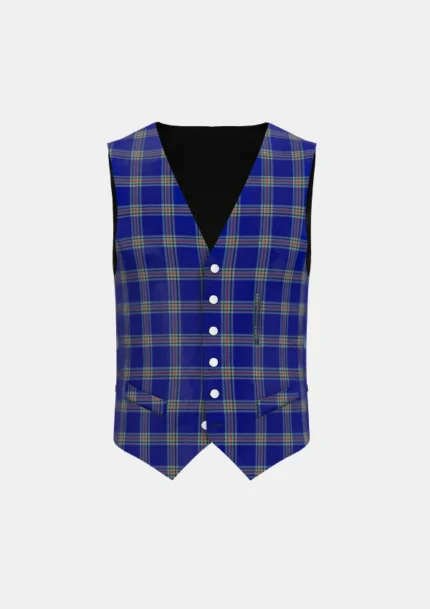 Waugh Tartan Waistcoat Front
