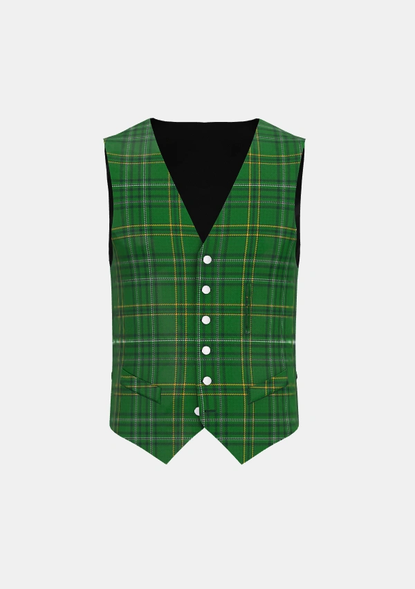 Wexford County Tartan Waistcoat Front Wexford County Tartan Waistcoat Front