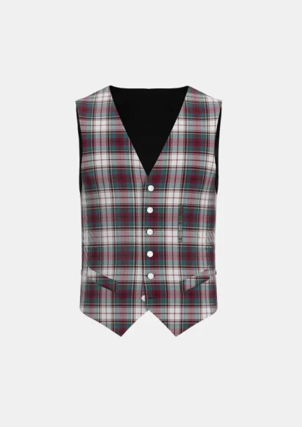 Whitehead E Tartan Waistcoat Front