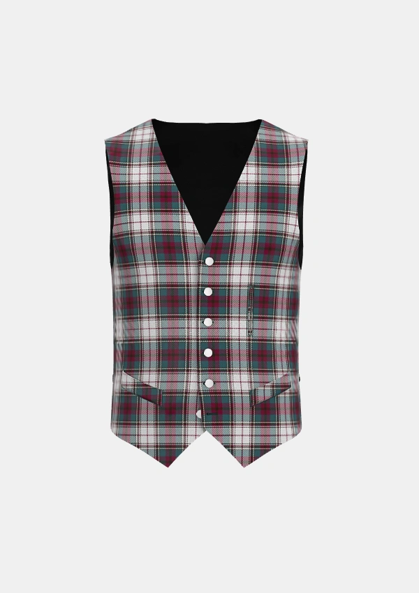 Whitehead E Tartan Waistcoat Front Whitehead E Tartan Waistcoat Front