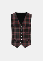 Witches of Scotland Tartan Waistcoat Front