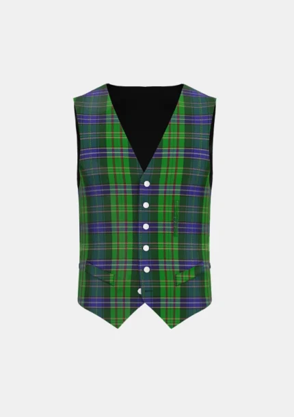 Young Melvina Tartan Waistcoat Front